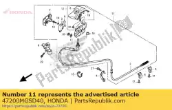 Here you can order the lever assy,parkin from Honda, with part number 47200MGSD40: