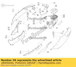 Qui puoi ordinare copertina da Piaggio Group , con numero parte 1B006046: