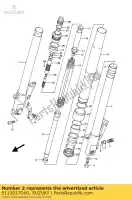 5112017D00, Suzuki, tubo interior, lh. suzuki gsx r750 750 , Nuevo