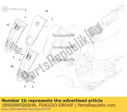 Ici, vous pouvez commander le couvercle de direction peint auprès de Piaggio Group , avec le numéro de pièce 1B000885000HA: