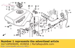 Aqui você pode pedir o bomba assy., combustível ( em Honda , com o número da peça 16710MS9000: