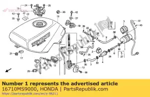 Honda 16710MS9000 bomba assy., combustível ( - Lado inferior