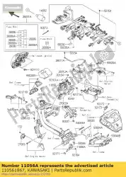 Aquí puede pedir soporte, pivote, upp, lh er650ecf de Kawasaki , con el número de pieza 110561867: