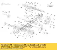 2A000281, Piaggio Group, 6. bieg na sek. z = 27 aprilia rsv zd4ke000 zd4keu zd4rkl00zd4rkl01 1000 2015 2016 2017 2018 2019 2020, Nowy