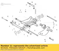 601620, Piaggio Group, Uchwyt derbi piaggio boulevard fly vthm57200 125 150 2004 2006 2007 2008 2009 2010 2016, Nowy