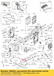 Tutaj możesz zamówić ch? Odzenie w?? A, g? Owica fil klx250-e od Kawasaki , z numerem części 390621558: