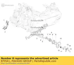 Aqui você pode pedir o rolamento radial em Piaggio Group , com o número da peça 879541: