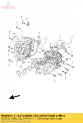 Qui puoi ordinare basamento del carter da Yamaha , con numero parte 5LP151000200: