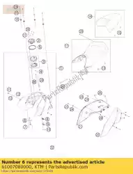 gasniveausensor 06 van KTM, met onderdeel nummer 61007080000, bestel je hier online: