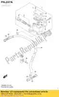 5862107A20, Suzuki, collier, flexible de frein suzuki  (glf madura 1985 (f) usa (e)) dr dr z rmx 125 250 350 400 450 650 700 1985 1998 1999 2000 2001 2002 2003 2004 2005 2006 2007 2008 2009 2010 2011 2012 2014 2015 2016 2017 2018 2019, Nouveau