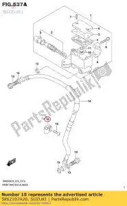 suzuki 5862107A20 collier, flexible de frein - La partie au fond