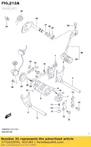 suzuki 3772032E00 conjunto base, plazo - Lado inferior