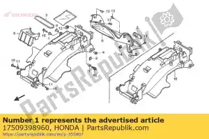 Honda 17509398960 col, réglage réservoir - La partie au fond