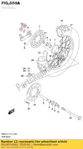 suzuki 0916014062 sluitring, 14,5x30x - Onderkant