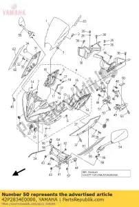 yamaha 42P2834E0000 amortecedor 3 - Lado inferior