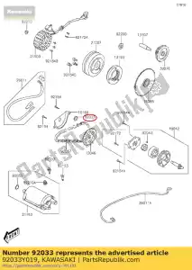 kawasaki 92033Y019 anel de pressão, 10 mm kvf300ccf - Lado inferior