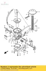 Qui puoi ordinare diaframma, carb. Da Suzuki , con numero parte 1350024B40: