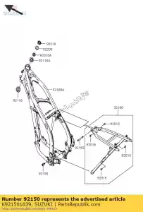 suzuki K921501839 bolt,socket,8x2 - Bottom side