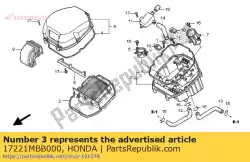 case comp, lucht / c van Honda, met onderdeel nummer 17221MBB000, bestel je hier online: