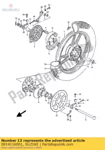 suzuki 0914116001 dado 16mm - Il fondo