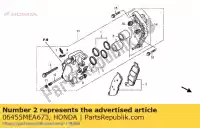 06455MEA673, Honda, zestaw padów fr. honda cbf vt vtx 500 750 1300 2003 2004 2005 2006 2007 2008 2009 2010 2011 2012, Nowy