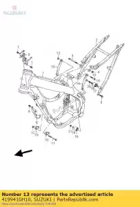 suzuki 4199410H10 bracket, eng mtg - La partie au fond