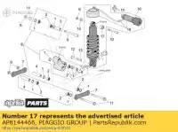 AP8144466, Piaggio Group, Silent-block aprilia  caponord etv 1000 2001 2002 2003 2004 2005, Nieuw