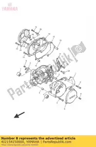 yamaha 4J2154150000 cover, generator - Bottom side