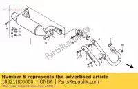 18321HC0000, Honda, geen beschrijving beschikbaar op dit moment honda trx 300 2000 2001 2002 2003 2004 2005 2006 2007 2008, Nieuw