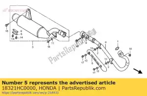 honda 18321HC0000 no hay descripción disponible en este momento - Lado inferior