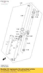 Suzuki 5115620H00 anel, estalo - Lado inferior