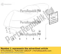 67510500C2, Piaggio Group, monta? siod?a gilera runner zapc46100, zapc46300, zapc4610001 zapm46301 50 125 200 2005 2006 2007 2008 2009 2010 2011 2016 2017 2018 2019, Nowy