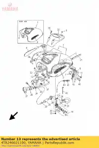 yamaha 4TR246021100 cap assy - La partie au fond