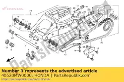 Aqui você pode pedir o caso b, corrente de transmissão em Honda , com o número da peça 40520MW0000:
