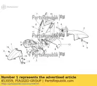 853059, Piaggio Group, front mudgard front side blank     , New