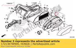 Ici, vous pouvez commander le joint, filtre à air auprès de Honda , avec le numéro de pièce 17213KTW900: