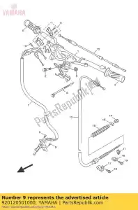 yamaha 920120501000 bolt, button head - Bottom side