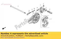 Ici, vous pouvez commander le cam, rr. Frein auprès de Honda , avec le numéro de pièce 43141KJ2003: