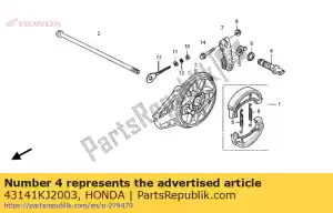 honda 43141KJ2003 cam, rr. frein - La partie au fond