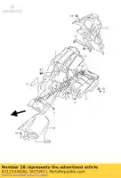 6311344G00, Suzuki, B?otnik, tylny niski suzuki gsr  u a ua s gsr600 gsr600a 600 , Nowy