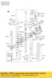 Here you can order the pipe-fork inner,lh klx300-a2 from Kawasaki, with part number 440131387: