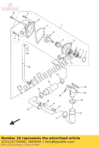 yamaha 2C0125770000 tuyau 2 - La partie au fond