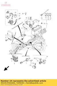 yamaha 4HC819500000 relay assy (4hc-00) - Bottom side