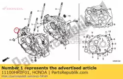 Here you can order the crankcase comp., fr. From Honda, with part number 11100HR0F01: