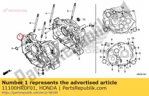 Honda 11100HR0F01 crankcase comp., fr. - Bottom side
