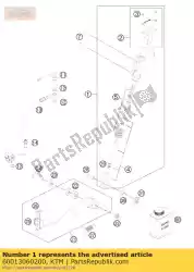 Qui puoi ordinare cilindro freno principale cpl. 07 da KTM , con numero parte 60013060200: