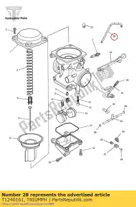 triumph T1240161 rubberen buis - Onderkant