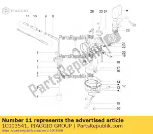 Piaggio Group 1C003541 trasmissione a farfalla. - Il fondo