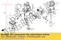 Tutaj możesz zamówić odrzutowiec, g?ówny, # 108 od Honda , z numerem części 99113GHB1080: