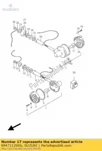 suzuki 0947112006 bulb 6v/1,7w - Bottom side